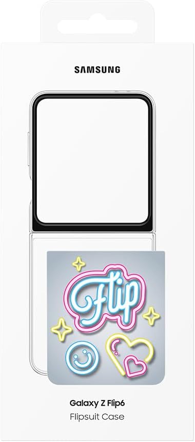 حافظة Samsung Flipsuit EF-ZF741 لهاتف Galaxy Z Flip7 FE، Z Flip6، غطاء الهاتف الذكي، حافظة الهاتف المحمول، حافظة واقية، إدراج بطاقات، شفاف - الصورة 4