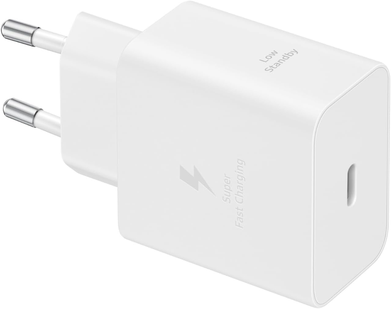سامسونج شاحن فائق السرعة 45 واط (بدون كابل) شاحن اصلي USB-C الى USB-C EP-T4511NW 45 واط ابيض