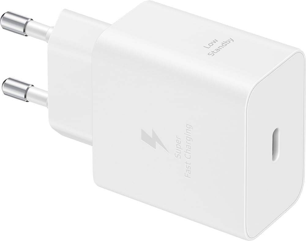سامسونج شاحن فائق السرعة 45 واط (بدون كابل) شاحن اصلي USB-C الى USB-C EP-T4511NW 45 واط ابيض - الصورة 2