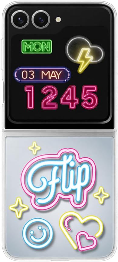 حافظة Samsung Flipsuit EF-ZF741 لهاتف Galaxy Z Flip7 FE، Z Flip6، غطاء الهاتف الذكي، حافظة الهاتف المحمول، حافظة واقية، إدراج بطاقات، شفاف - الصورة 2