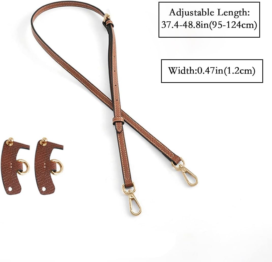 مجموعة تحويل أحزمة الحقائب الجلدية من Jiesinlov لحقيبة Longchamp Le Pliage الصغيرة، حزام المحفظة بديل قابل للتعديل - الصورة 4