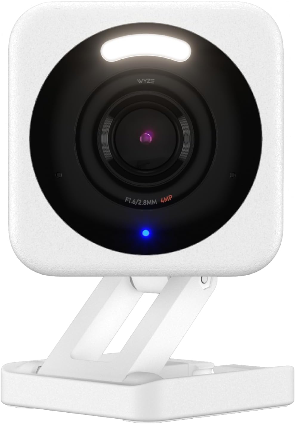 كاميرا Wyze Cam v4، كاميرا أمان منزلية ذكية بدقة 2K HD Wi-Fi، للاستخدام الداخلي/الخارجي، مراقبة الحيوانات الأليفة/الطفل، كشاف/صافرة إنذار تعمل بالحركة، رؤية ليلية ملونة محسنة، صوت ثنائي الاتجاه، تخزين محلي/سحابي، سلكي، أبيض