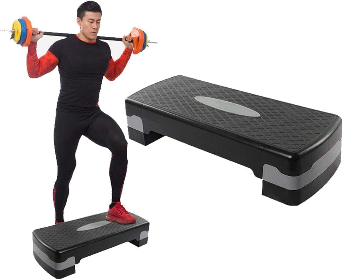 YelaJoy Fitness Aerobic Step، منصة تمرينات هوائية، منصة خطوات رياضية قابلة للتعديل، منصة تمارين لياقة بدنية قابلة للتعديل، منصة تمرينات ستيبر للرياضة، هدية للياقة البدنية - الصورة 3
