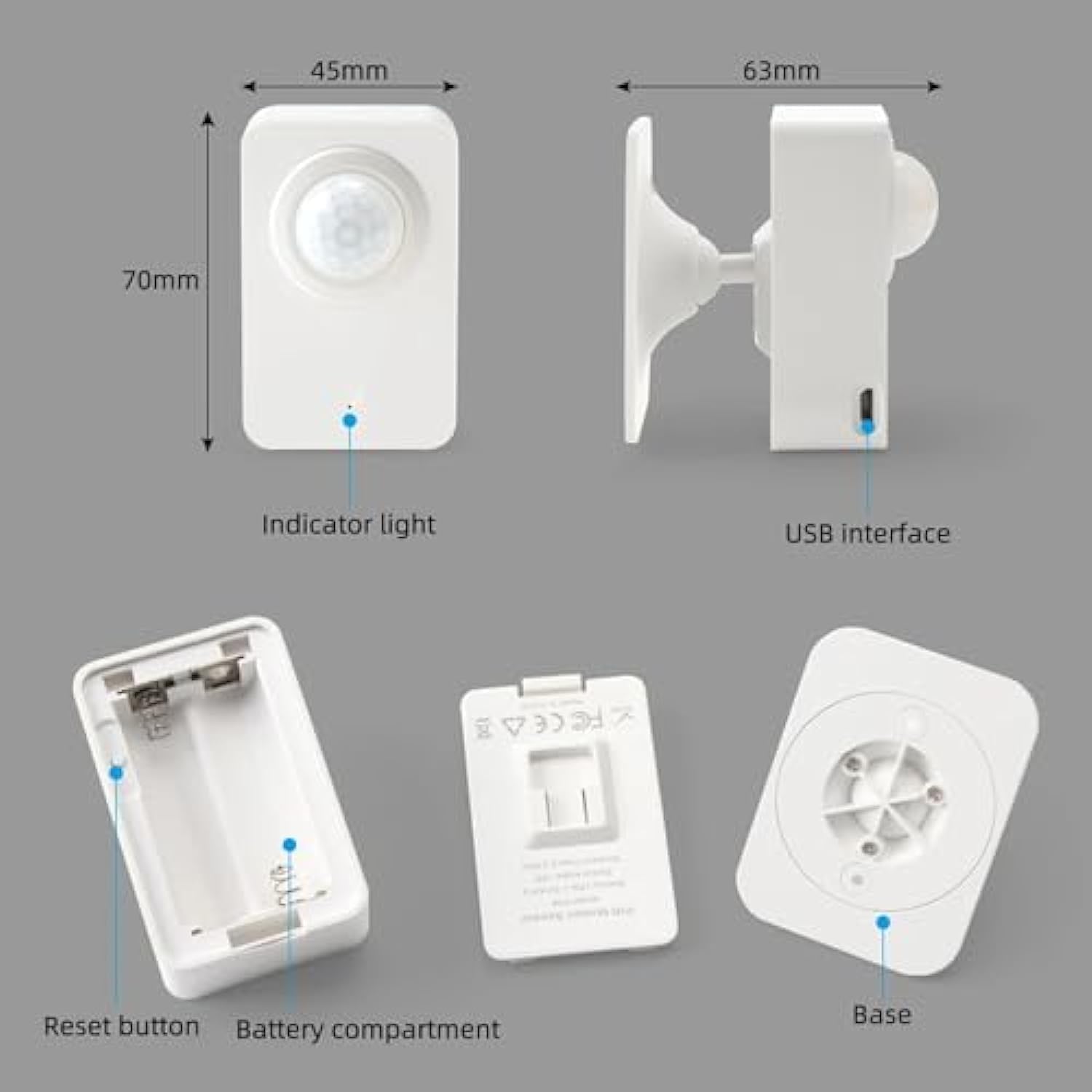 مستشعر الحركة الذكي joyzzz wifi، إنذار حركة usb مز - الصورة 6