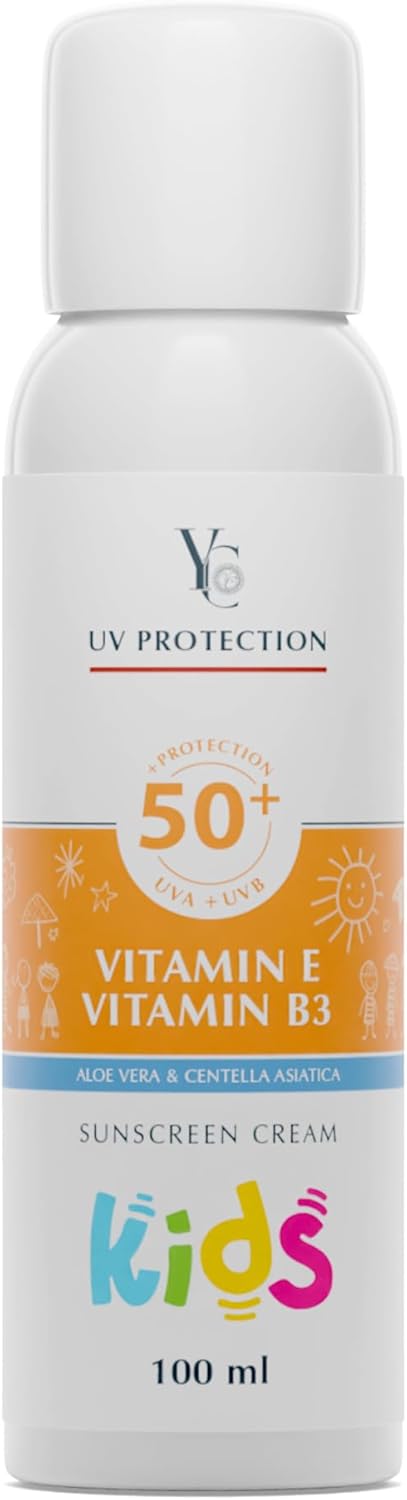 YC SUNSCREEN رذاذ حماية من الأشعة فوق البنفسجية مع UV50 للأطفال 150 مل