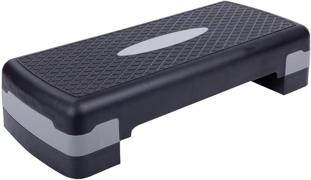 YelaJoy Fitness Aerobic Step، منصة تمرينات هوائية، منصة خطوات رياضية قابلة للتعديل، منصة تمارين لياقة بدنية قابلة للتعديل، منصة تمرينات ستيبر للرياضة، هدية للياقة البدنية