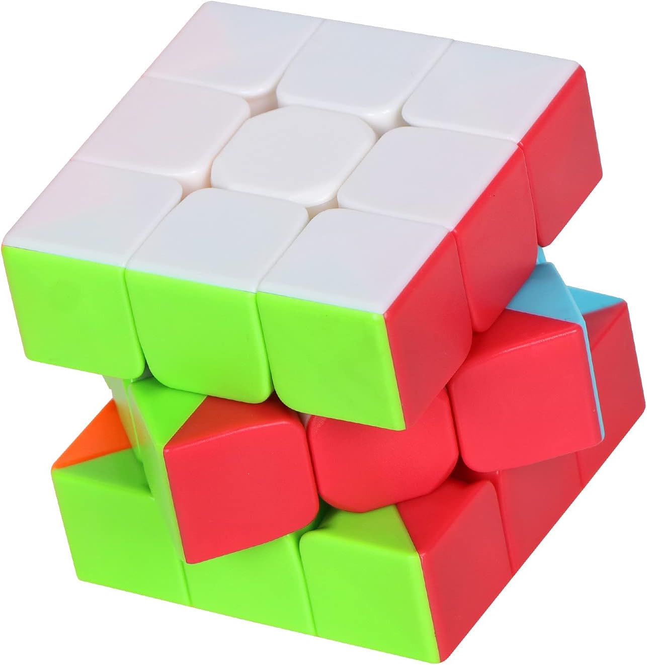 مكعب السرعة 3x3x3 بدون ملصقات مع برنامج تعليمي للمكعب - يتحول بسرعة وسلاسة المكعبات السحرية 3x3 لعبة ألغاز لعبة الدماغ للأطفال والكبار - الصورة 8