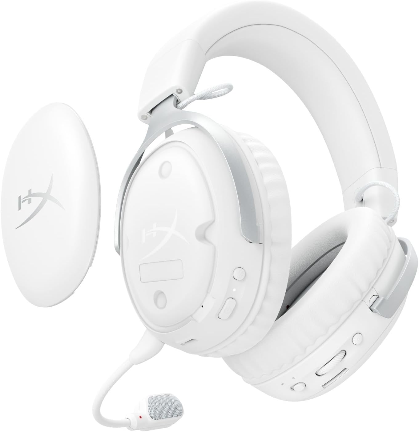 سماعة الألعاب اللاسلكية HyperX AX6G1AA Cloud III S، بلوتوث 2.4 جيجا هرتز، محرك بزاوية 2.1 بوصة (53 ملم)، سماعة رأس DTS: صوت X-Space، ما يصل إلى 120 ساعة من اللعب المستمر، الكمبيوتر الشخصي، Mac، PS5، الهاتف المحمول، نينتندو - الصورة 2