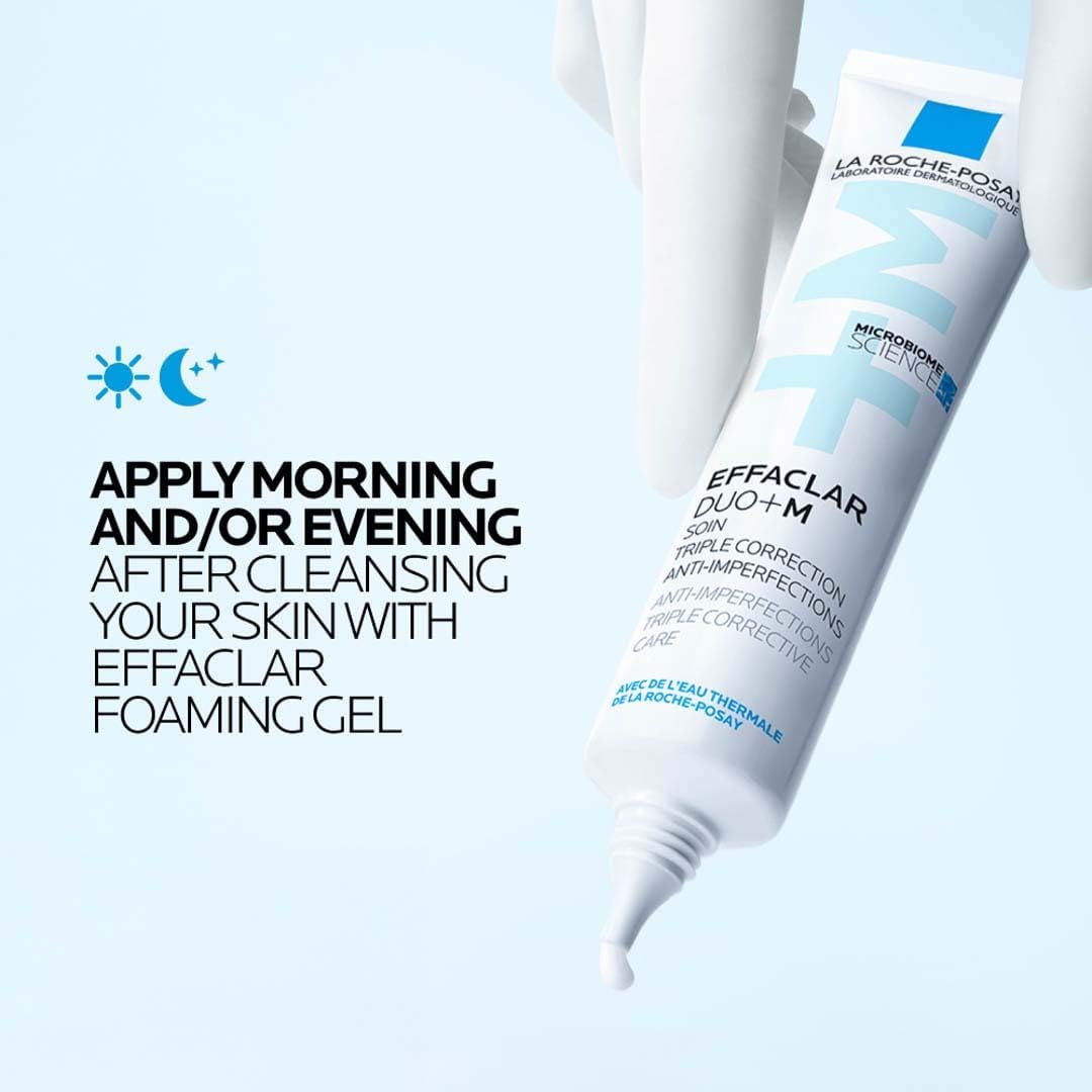 كريم علاج حب الشباب La Roche-Posay Effaclar Duo+M للبشرة الدهنية والحساسة والمعرضة لحب الشباب؛ يصحح الرؤوس السوداء والعيوب وعلامات ما بعد حب الشباب وعلاج البقع للعناية بالبشرة 40 مل - الصورة 7