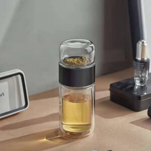 X Spring Tea Infuser Bottle Glass،...