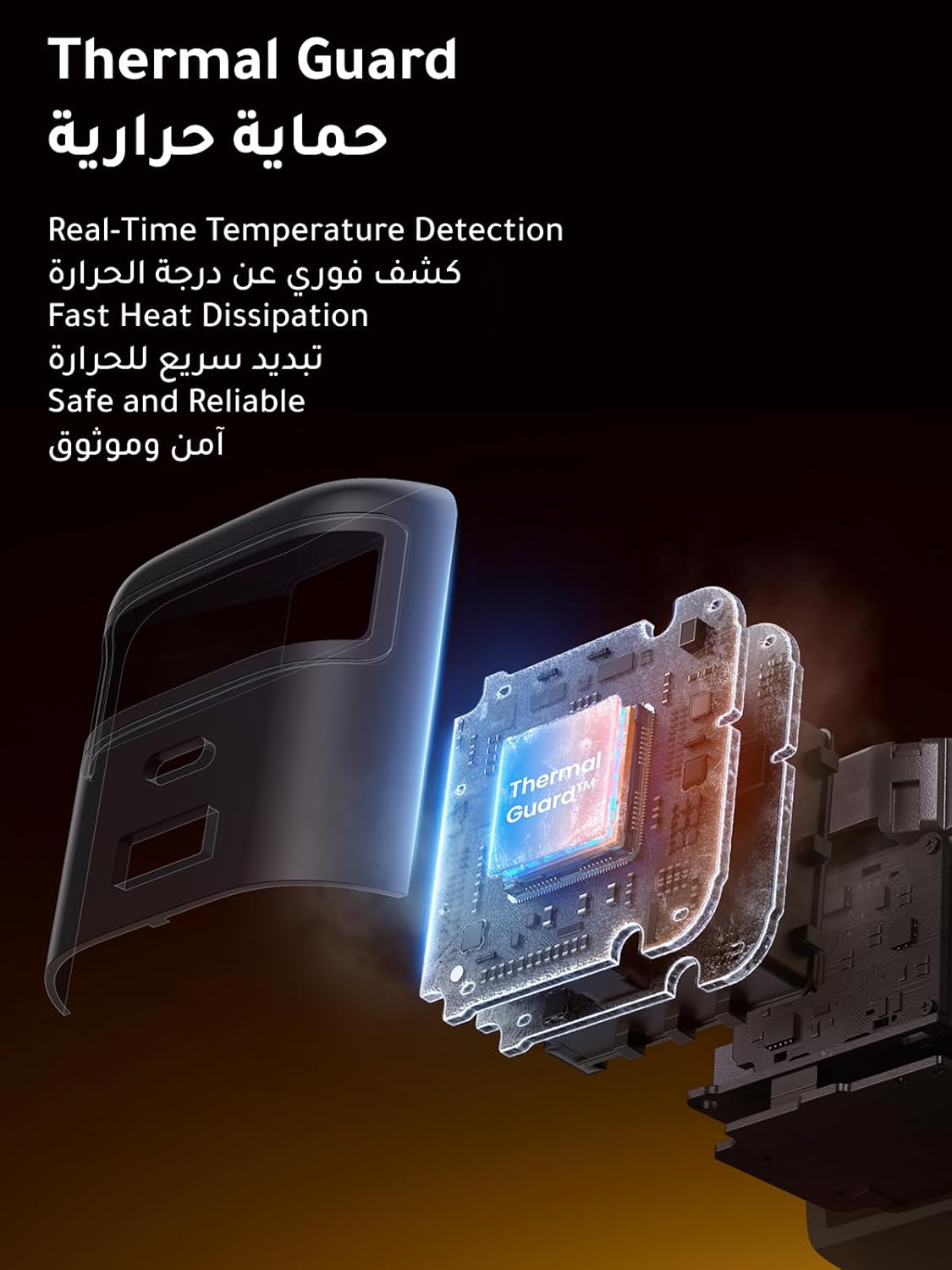 شاحن سريع يو جرين 45 وات من النوع C مع كابل USB-C قابل للسحب، 3 منافذ GaN لشحن محول طاقة الكمبيوتر المحمول، متوافق مع Samsung S26، S25، S24، iPhone 17 Pro Max، iPad Air، HONOR Pad - الصورة 6