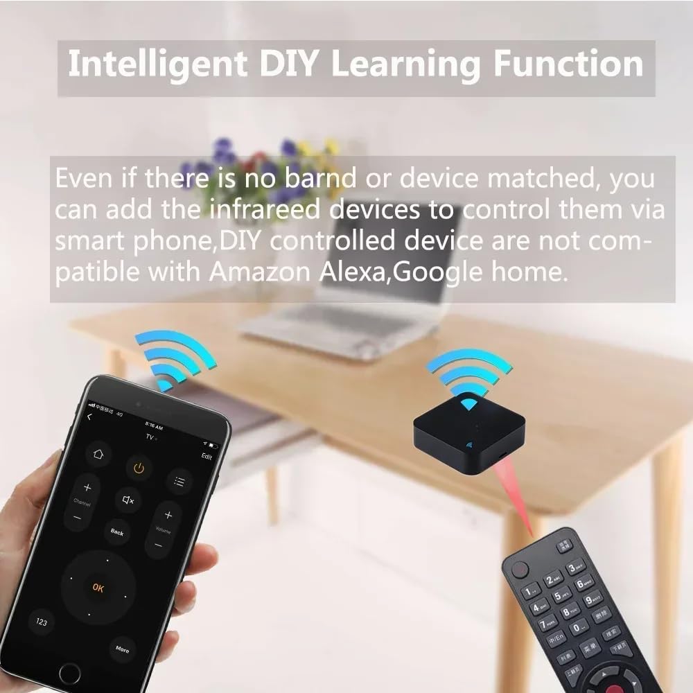 جهاز تحكم uantii smart wifi ir العالمي مع مستشعر درجة ا - الصورة 6