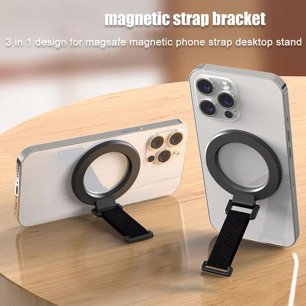 لمقبض هاتف Magsafe مع حزام الإصبع، حامل حلقي مغناطيسي لهاتف iPhone، مقبض هاتف مغناطيسي قابل للإزالة - الصورة 5