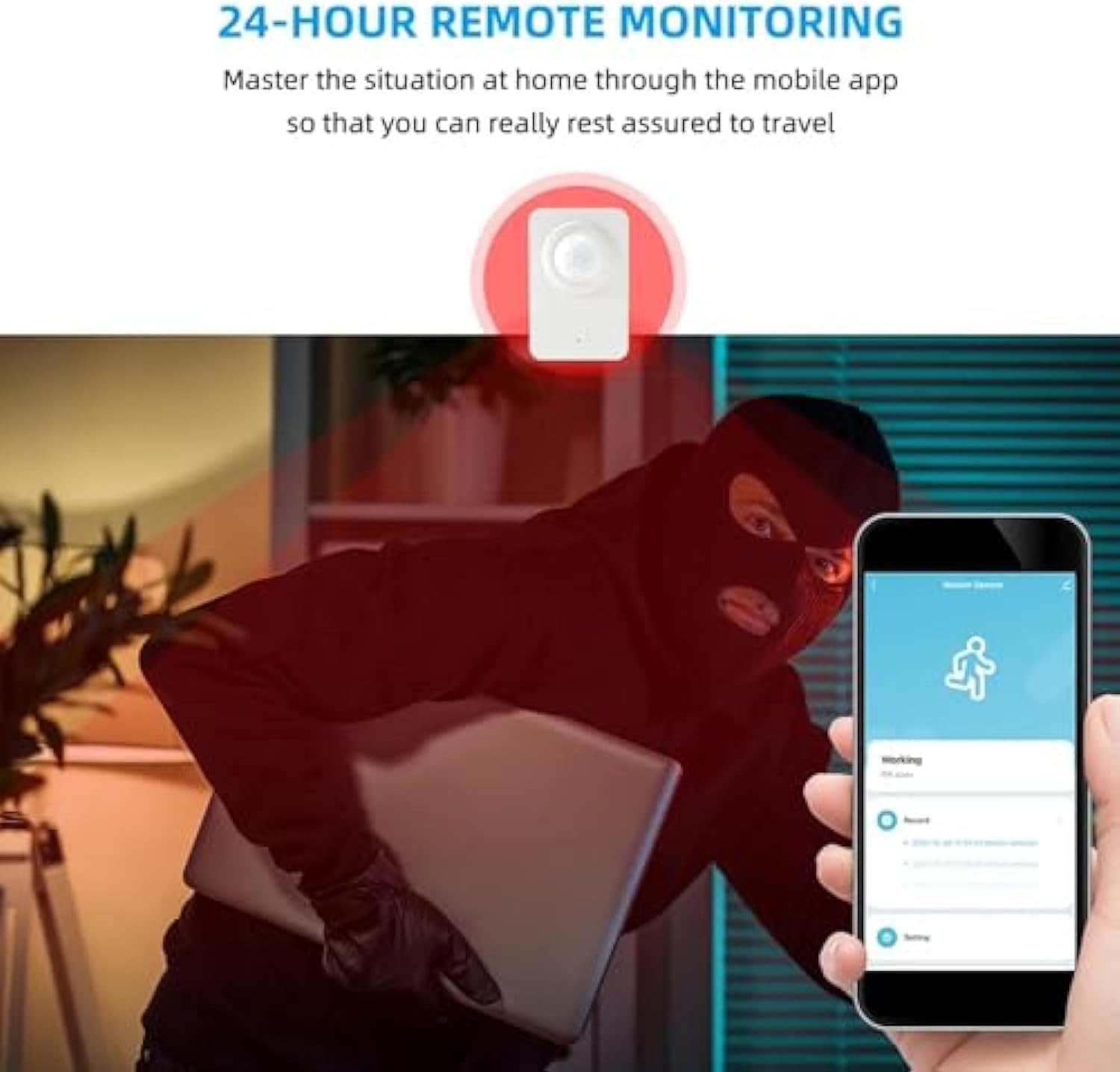 مستشعر الحركة الذكي joyzzz wifi، إنذار حركة usb مز - الصورة 2