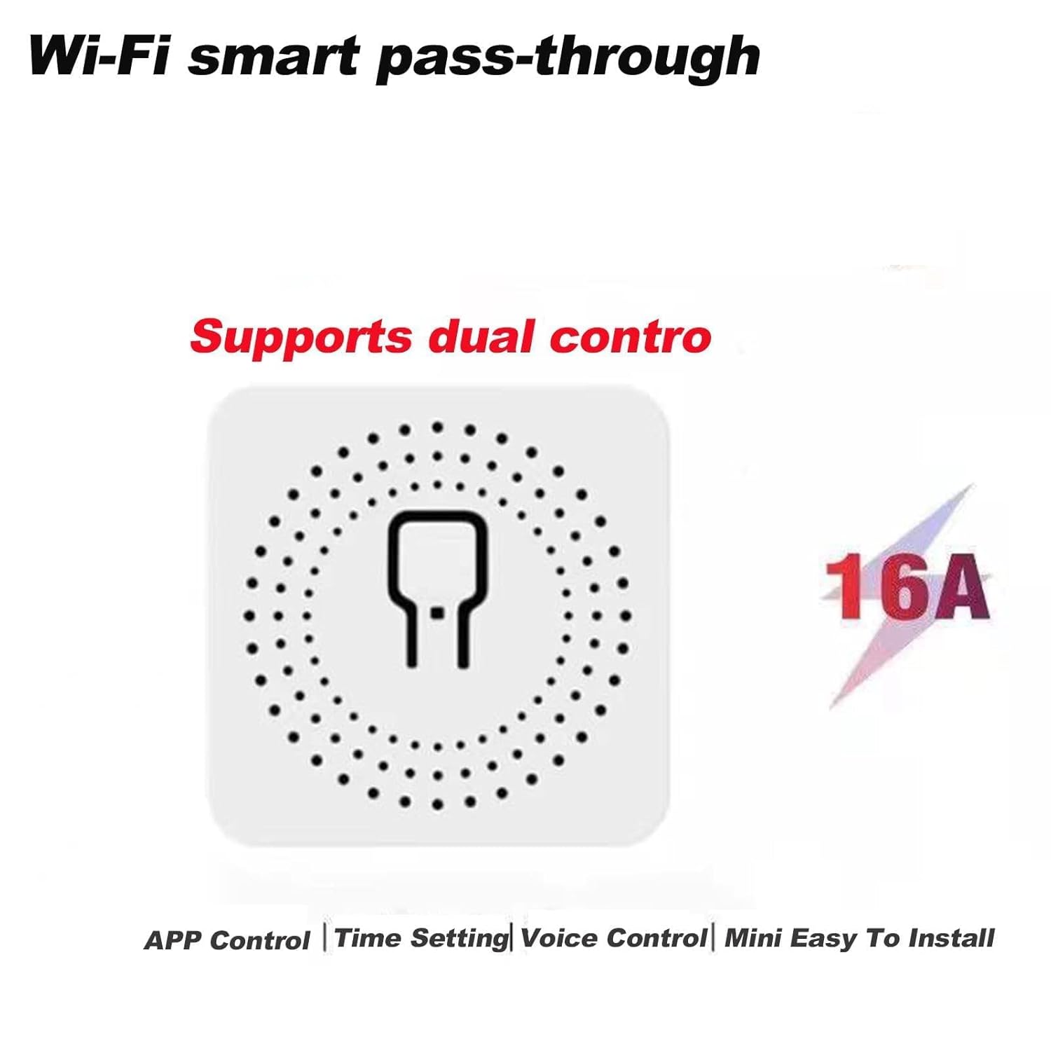 مفتاح X Spring الذكي، قطعتان من مفتاح إضاءة WiFi مع جهاز تحكم عن بعد، مفتاح ذكي متوافق مع مساعد الصوت لأتمتة المنزل، لا يتطلب محورًا، وظيفة المؤقت (قطعتان) - الصورة 2