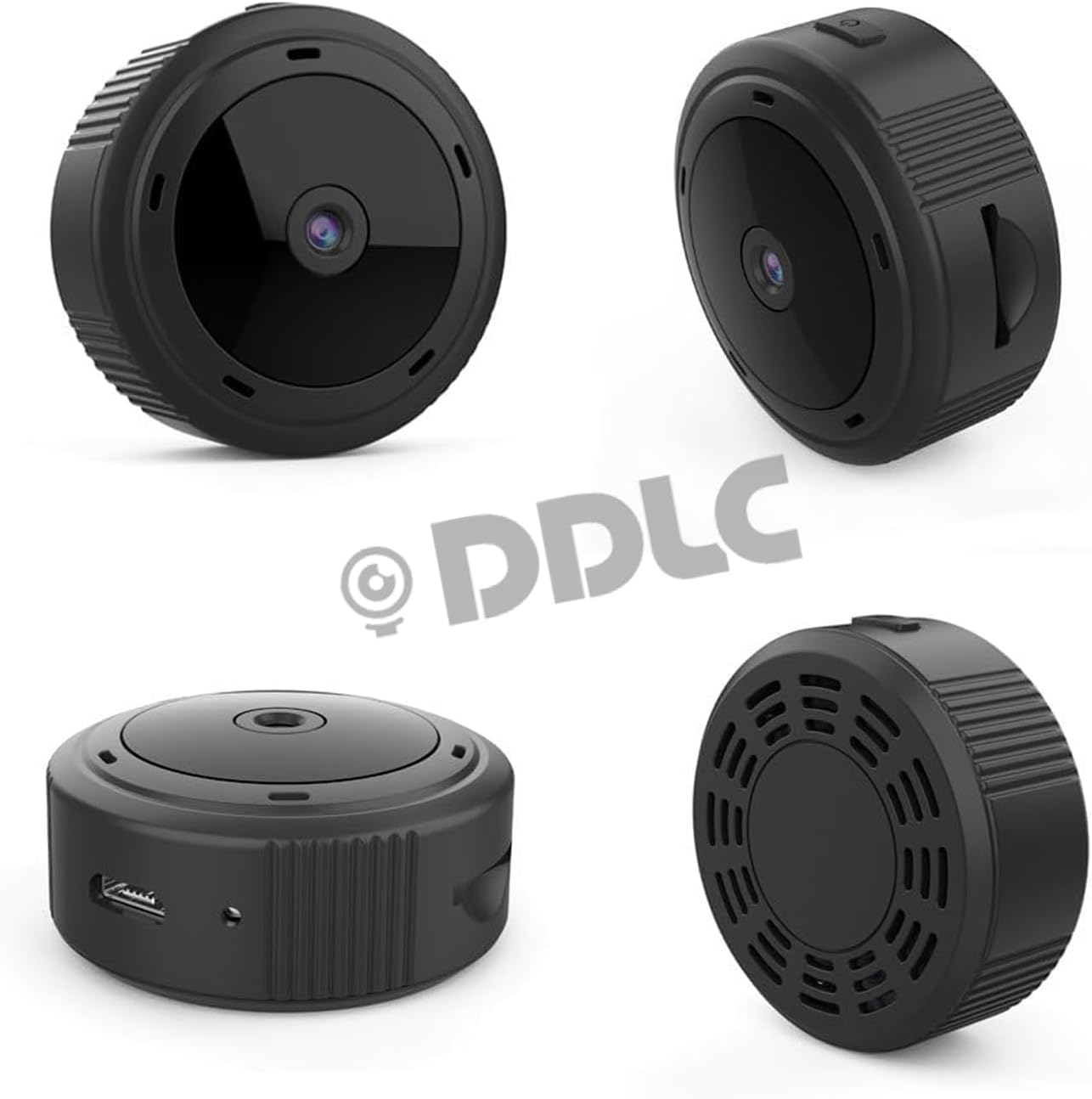 كاميرا أمان DDLC V380 PRO WiFi CCTV للمنزل في الهواء الطلق، مغناطيس عالي الدقة للتركيز، كاميرا مغناطيسية صغيرة للبث المباشر IP لاسلكية 1080 بكسل لأمن المكاتب المنزلية (مغناطيس صغير) - الصورة 4