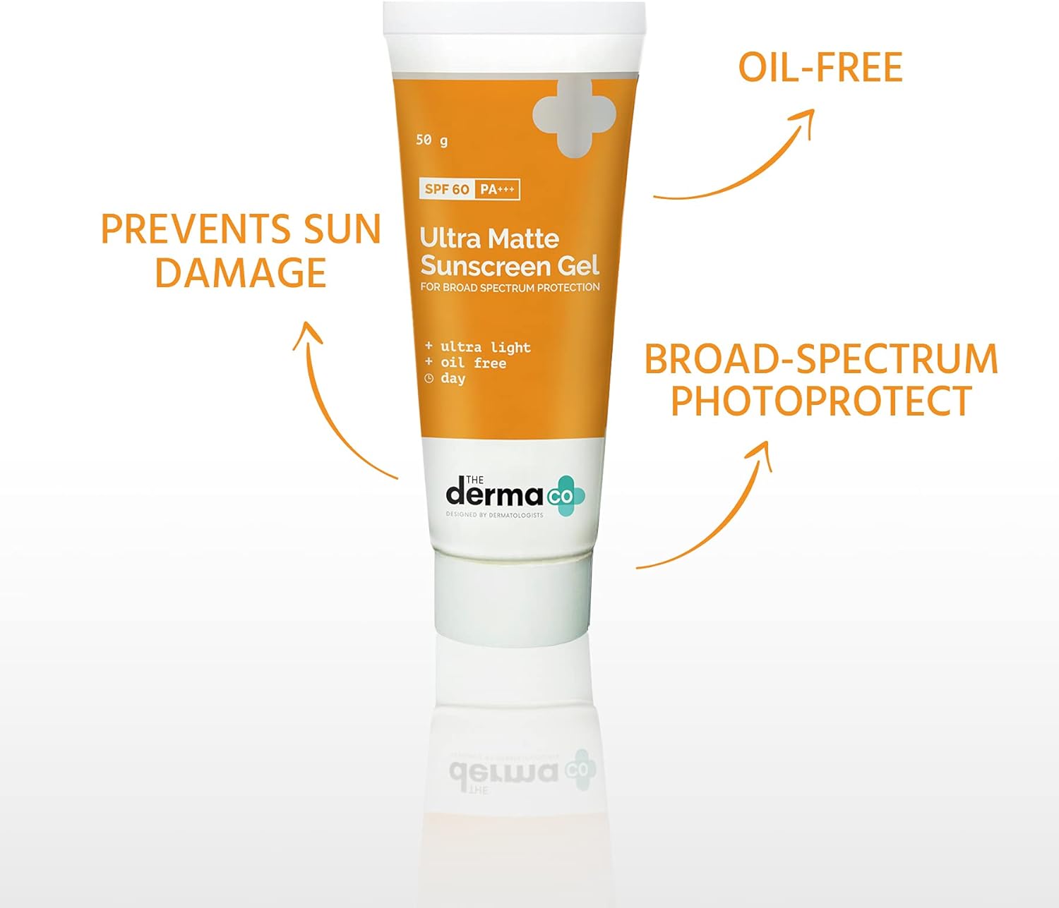 جل الوقاية من الشمس فائق اللمعان من ديرما كو، عامل حماية من الشمس SPF 60 PA+++ Sunblock | حماية واسعة النطاق من الأشعة فوق البنفسجية الطويلة والمتوسطة | خالي من الزيوت، خفيف الوزن، غير دهني | للبشرة العادية المعرضة لحب الشباب والعيوب | للرجال والنساء، 50 جرام - الصورة 3