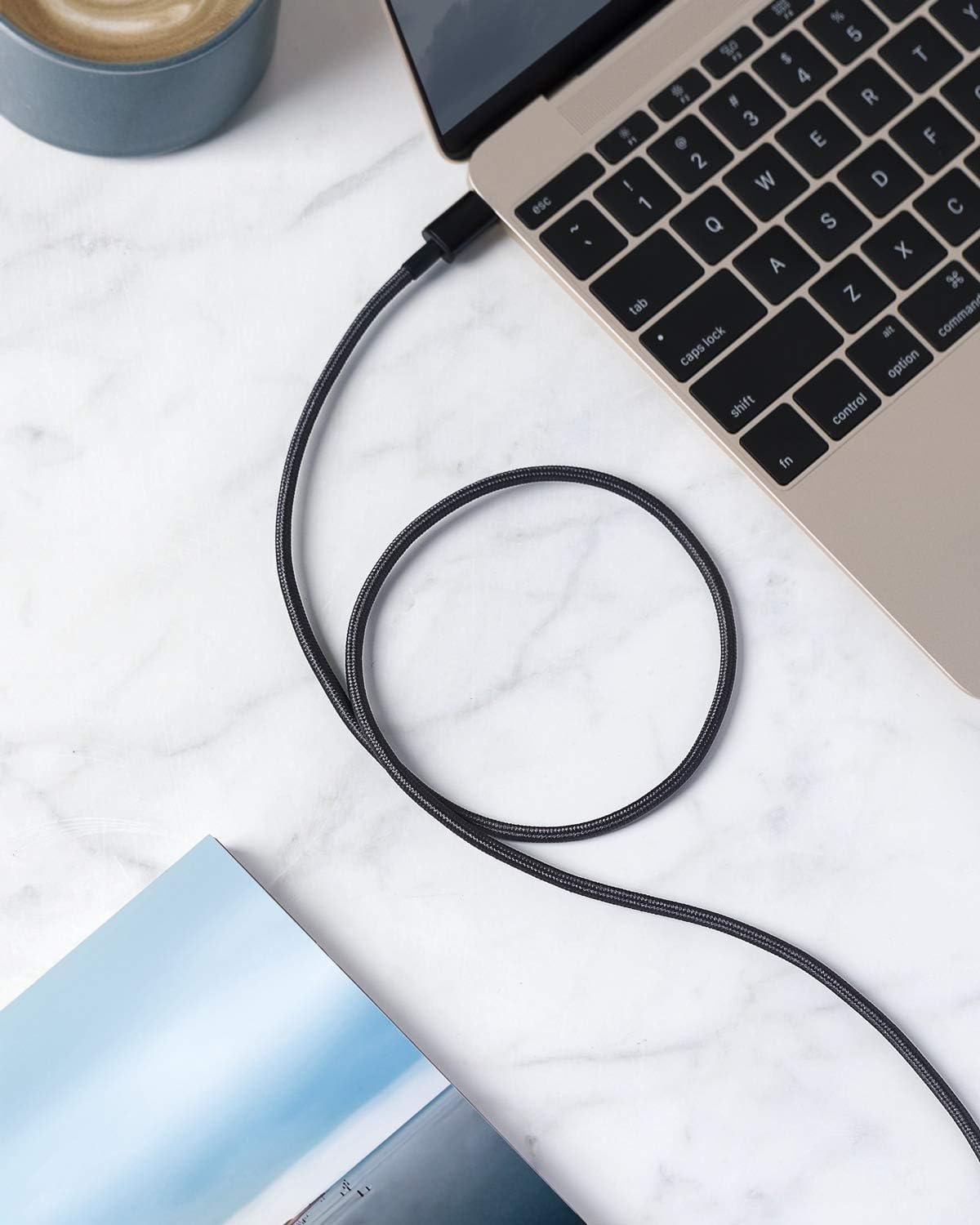 كابل Anker USB C (عبوتان، 6 أقدام)، شاحن سريع من النايلون الفاخر USB A إلى النوع C لهواتف iPhone 17/16، وSamsung S24/23، وHuawei، وXiaomi، وVivo، وOppo (USB 2.0، أسود) - الصورة 7