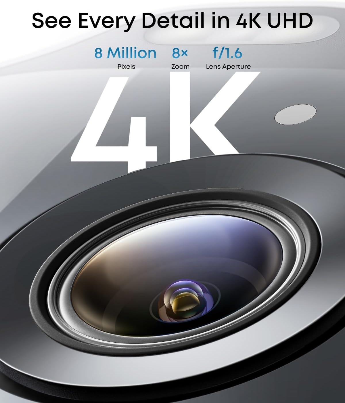 كاميرا سولو كام E42، كاميرا أمان 4K لاسلكية خارجية لهوم بيس S380، تعمل بطاقة شمسية وتتبع حركة بذكاء اصطناعي وضوء وامض وتحريك وإمالة وتعرف على الوجه وتخزين محلي يصل إلى 16 تيرابايت - الصورة 2
