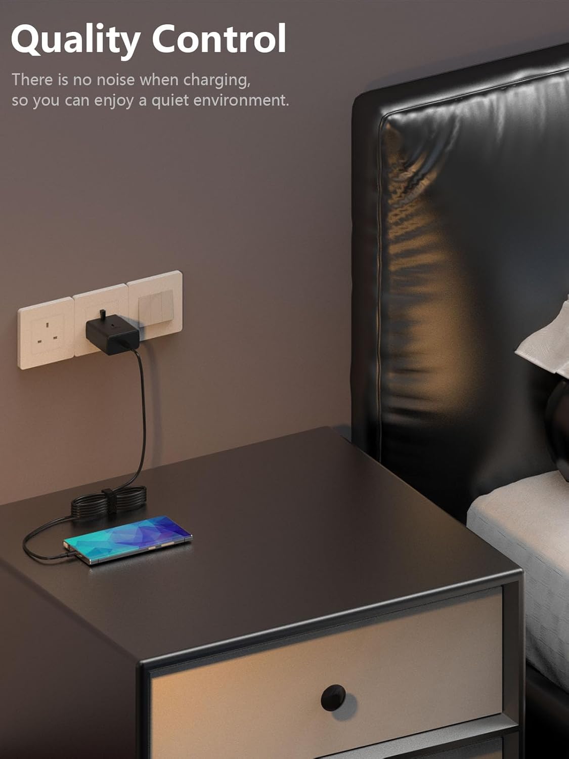 شاحن فائق السرعة متوافق مع سامسونج، 45 وات USB C لهاتف Galaxy S25 Ultra S25 S24 S23/S23+/S23Ultra S22/S22+/S22Ultra S21/S21+/S21Ultra S20 A33،A72،A71،A53،A52،A51، مع كابل 1.8 متر - الصورة 6