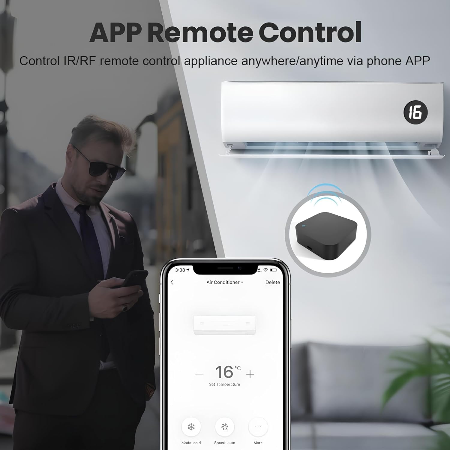 جهاز تحكم عن بعد عالمي بتقنية wifi smart ir مكبر ا - الصورة 3