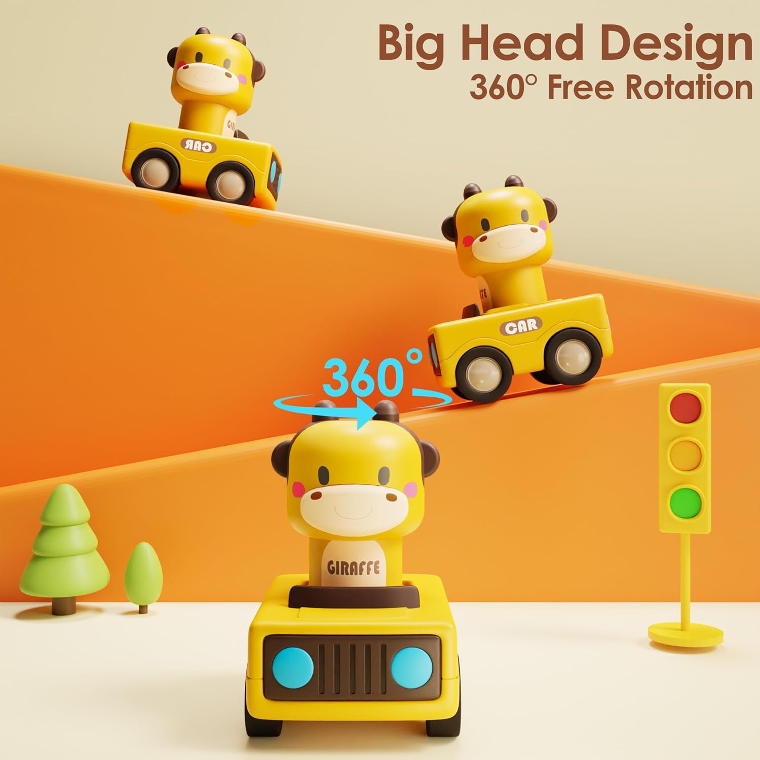 iplay، ilearn press to go ألعاب السيارات للأطفال الصغار 1 3، - الصورة 3