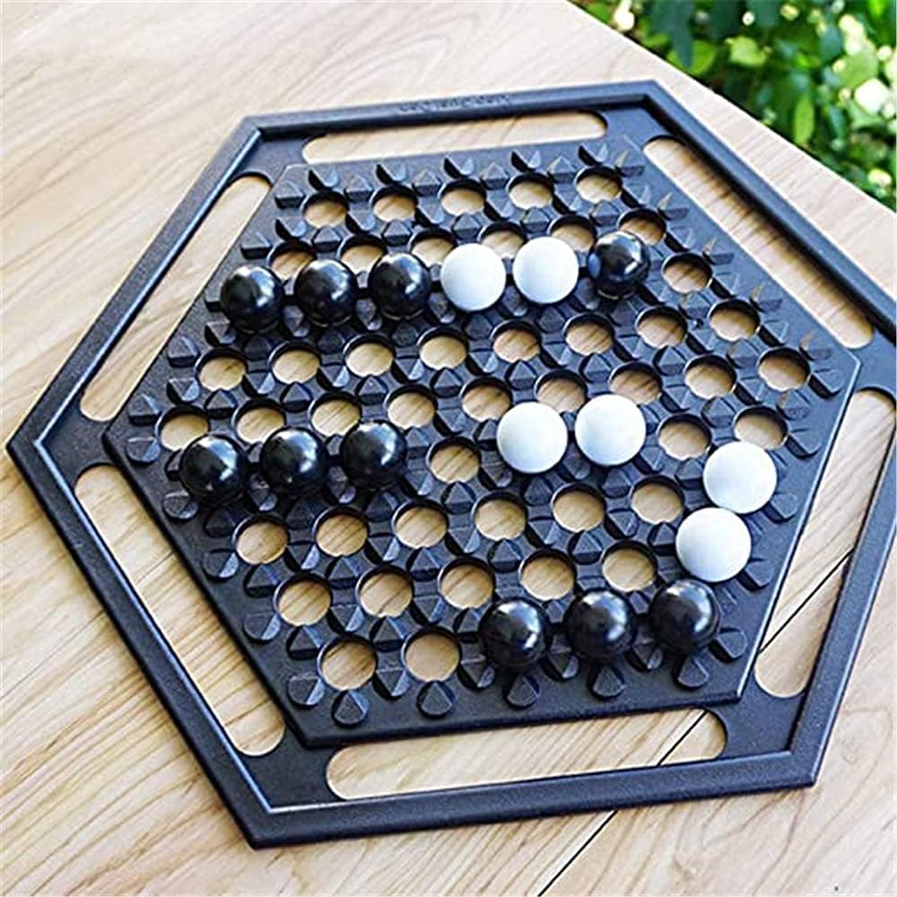 لعبة استراتيجية aputue abalone marble strategy، لوحة سداسية مع 28 - الصورة 7