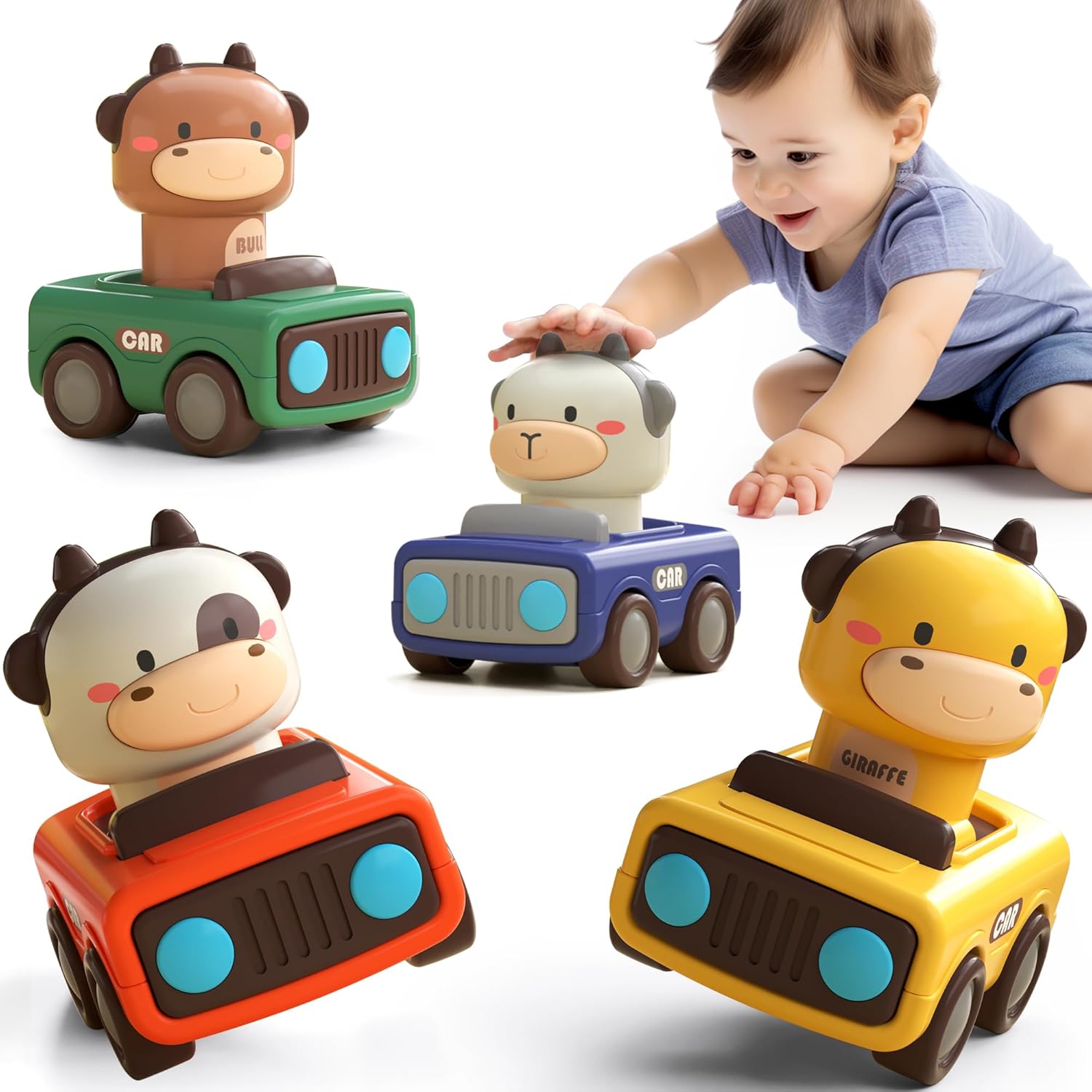 iplay، ilearn press to go ألعاب السيارات للأطفال الصغار 1 3،