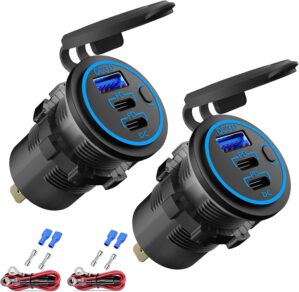 2 حزمة منفذ USB 12 فولت...