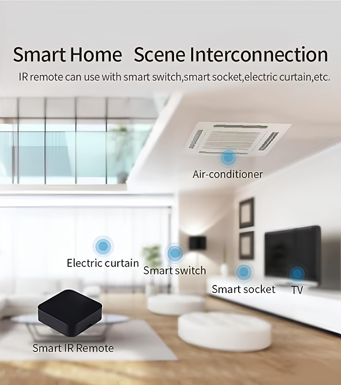 جهاز تحكم عن بعد عالمي بتقنية wifi smart ir مكبر ا - الصورة 5