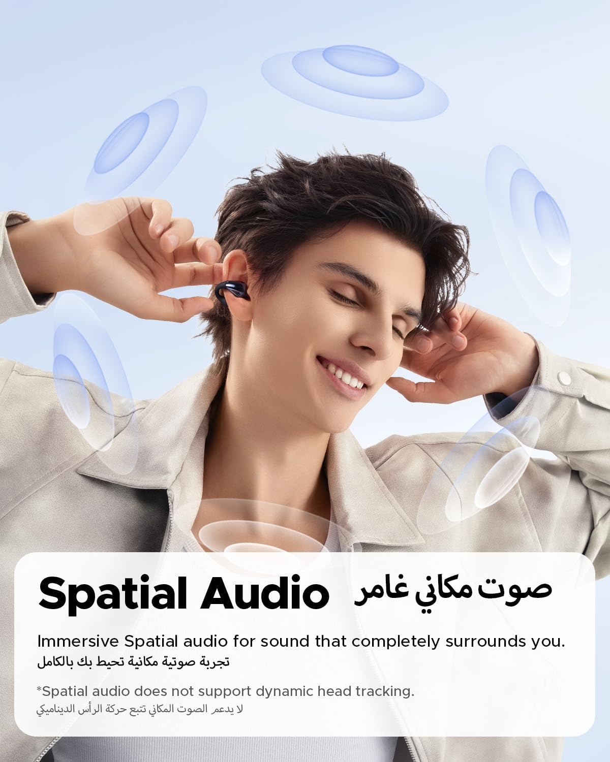 سماعات أذن SoundPEATS PearlClip Pro مفتوحة الأذن، LDAC ومشبك صوت عالي الدقة على سماعات الرأس، سماعات بلوتوث 6.0، مقاومة للماء IPX5، سماعات أذن لاسلكية وقت تشغيل 24 ساعة، التحكم في التطبيق للجري/ركوب الدراجات/اللياقة البدنية - الصورة 4