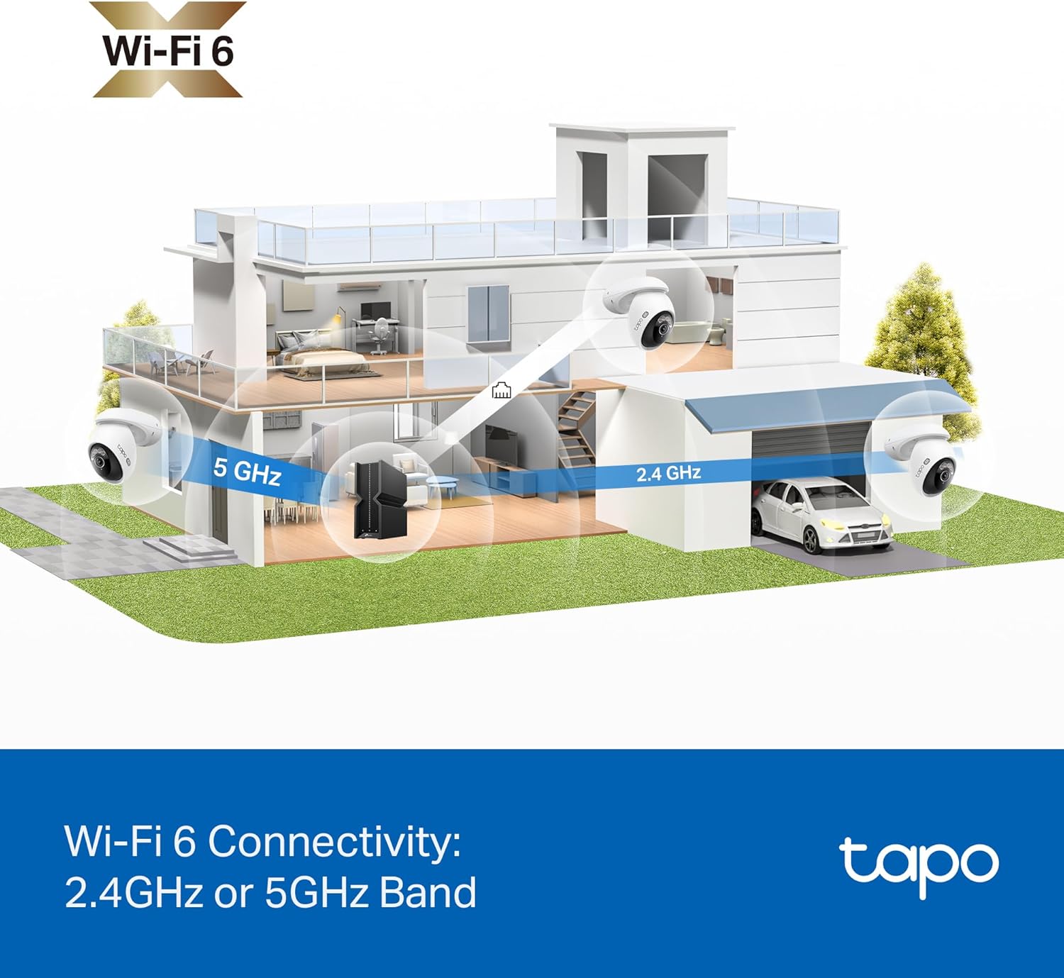 كاميرا أمان خارجية Tapo 4K 8MP سلكية قابلة للإمالة، كشف مجاني للشخص/المركبة ومسار حركة 360 درجة، ليلة ملونة، ذكاء اصطناعي محلي، تخزين SD/سحابي، تعمل مع Alexa وGoogle Home، 2.4 جيجا هرتز WiFi C560WS - الصورة 8
