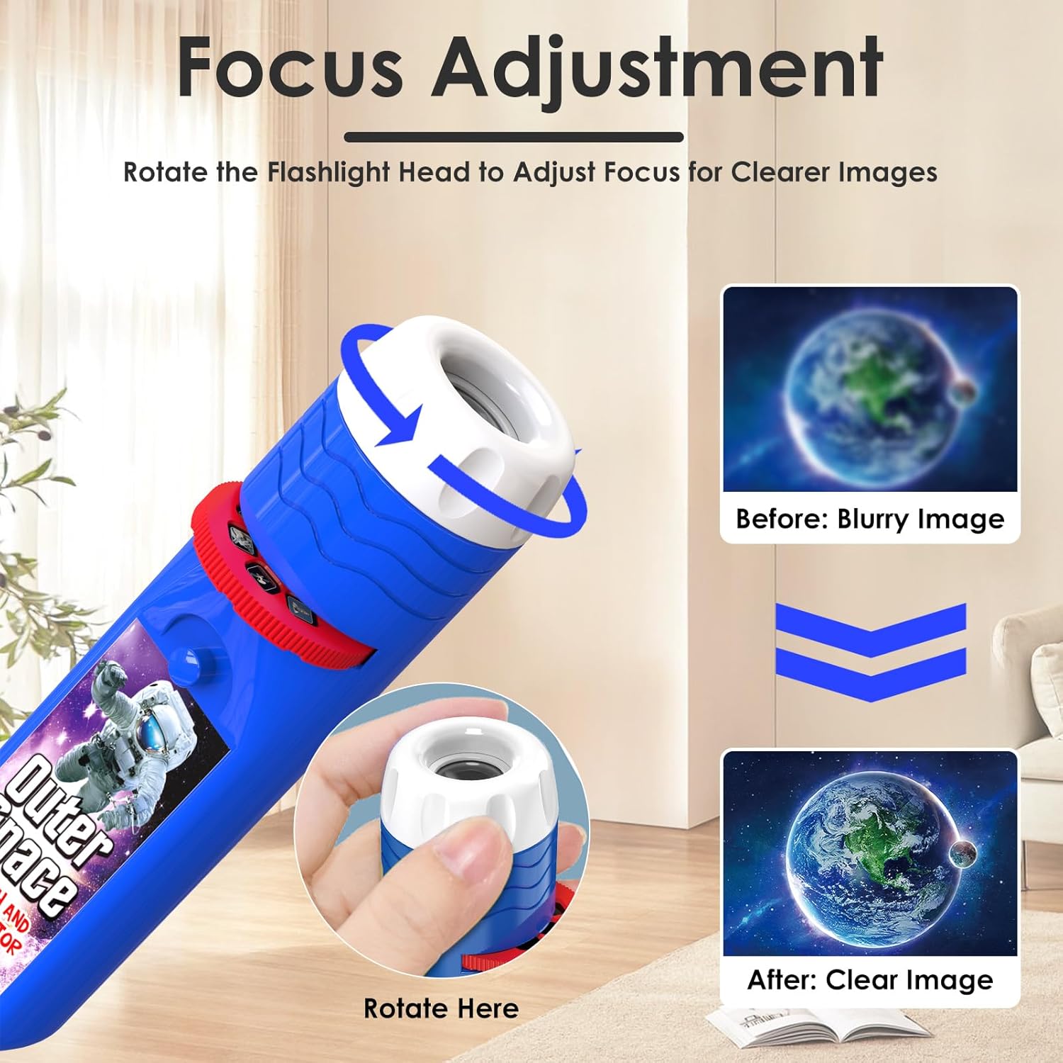 Pup Go Outer Space Torch وجهاز عرض للأطفال - الصورة 6
