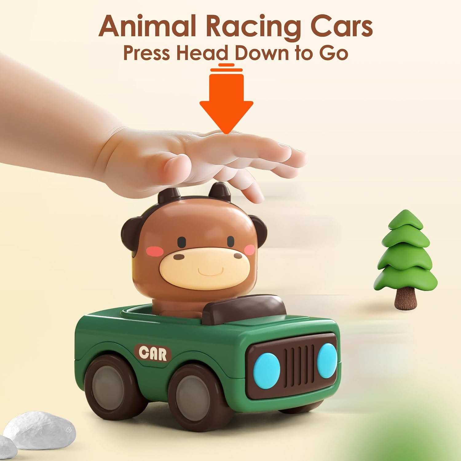 iplay، ilearn press to go ألعاب السيارات للأطفال الصغار 1 3، - الصورة 2