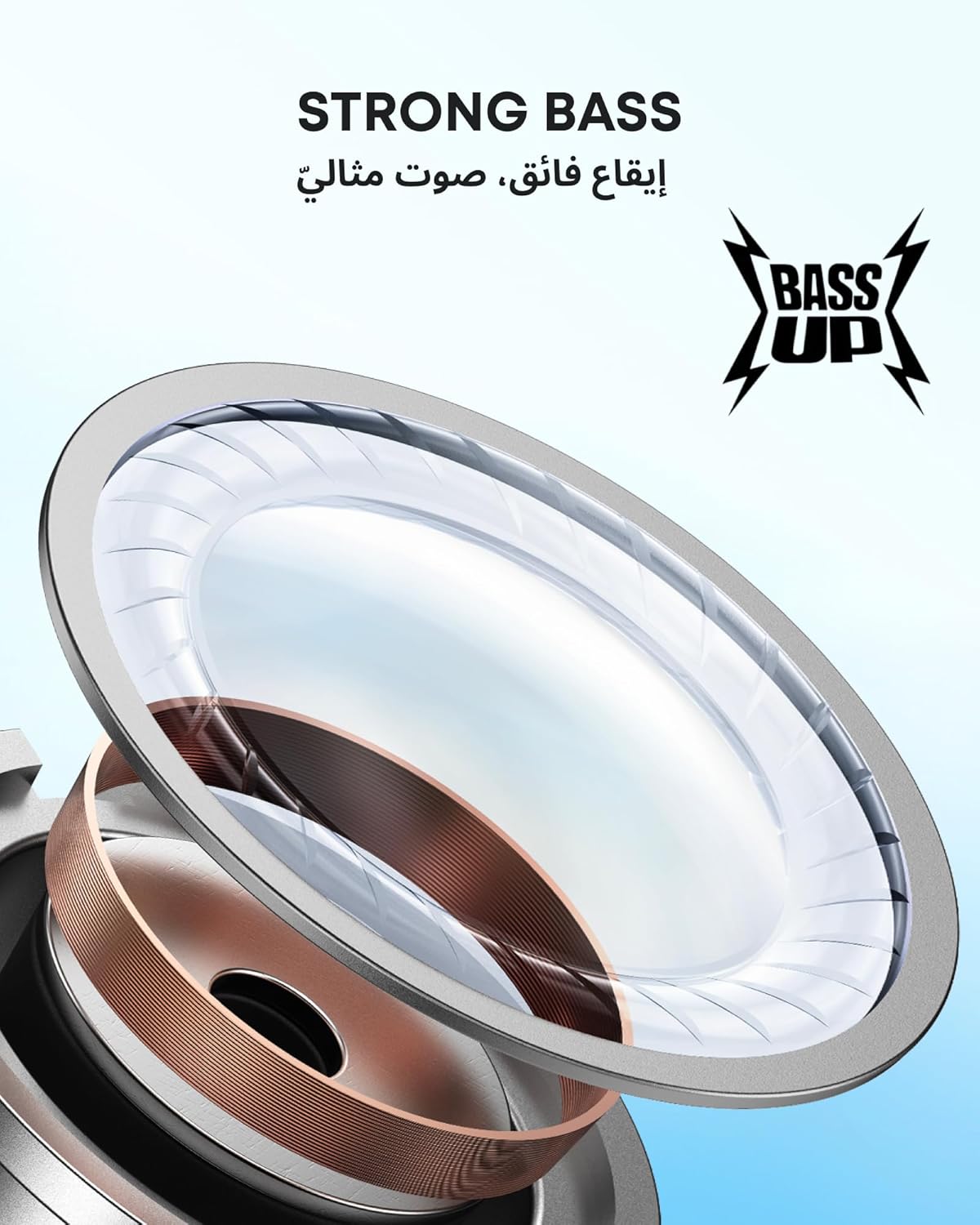 سماعات أذن Soundcore من Anker R50i True Wireless، مشغلات 10 مم مع صوت جهير كبير، بلوتوث 5.3، وقت تشغيل طويل 30 ساعة، مقاومة للماء، 2 ميكروفون للمكالمات الواضحة بالذكاء الاصطناعي، 22 مُعادل مُسبق الإعداد، التخصيص عبر التطبيق (أسود) - الصورة 3