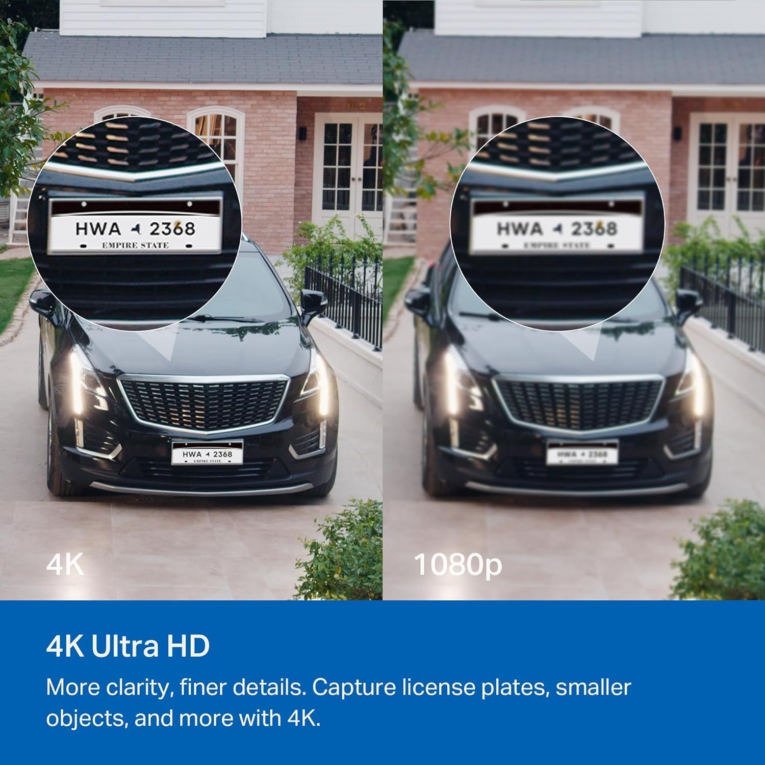 كاميرا أمان خارجية Tapo 4K 8MP سلكية قابلة للإمالة، كشف مجاني للشخص/المركبة ومسار حركة 360 درجة، ليلة ملونة، ذكاء اصطناعي محلي، تخزين SD/سحابي، تعمل مع Alexa وGoogle Home، 2.4 جيجا هرتز WiFi C560WS - الصورة 3