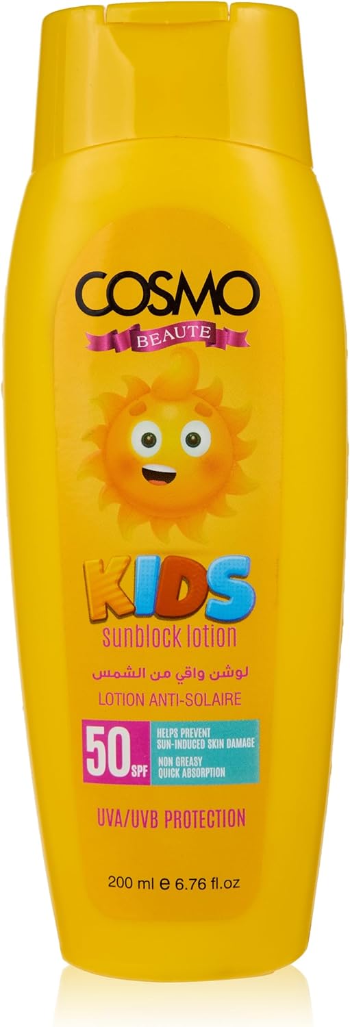 لوشن سي دي كوزمو ديزاينز بيوتي للأطفال للوقاية من الشمس بعامل حماية من الشمس SPF50، 200 مل