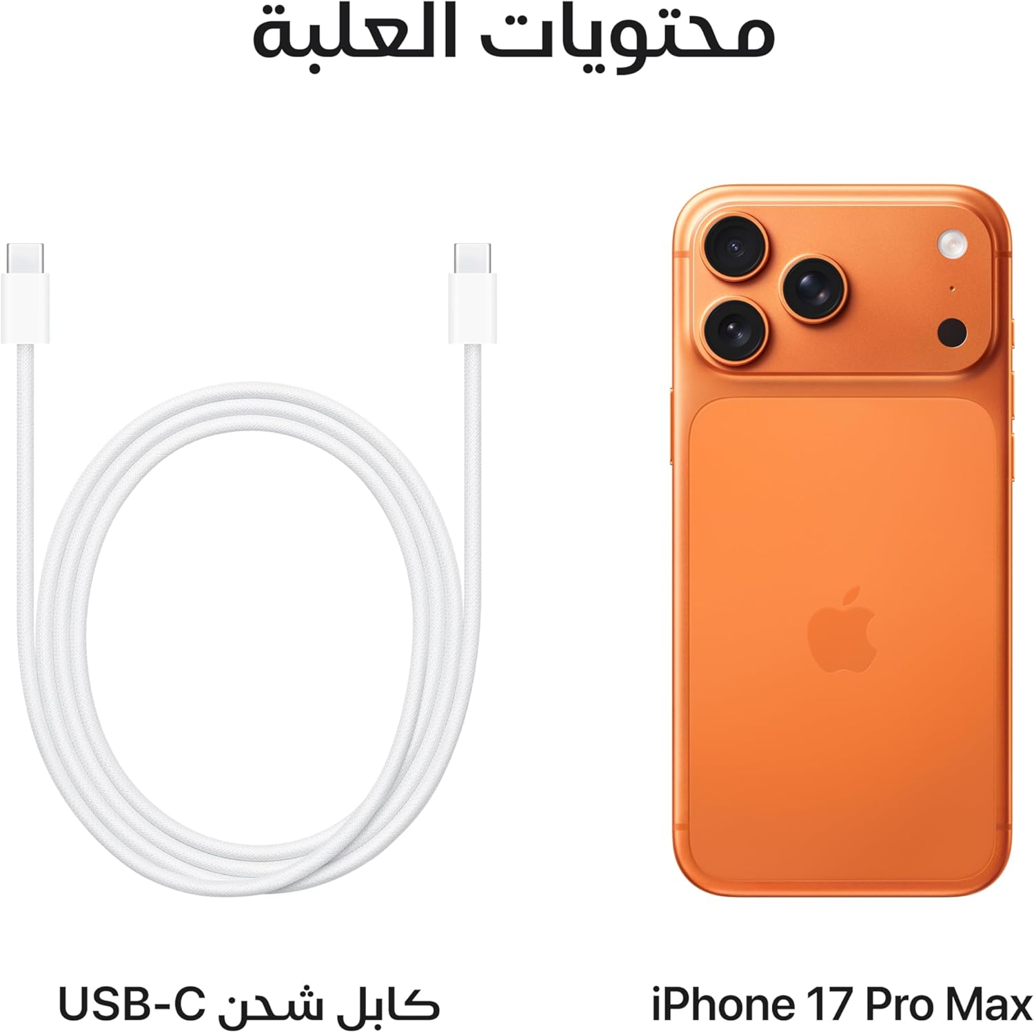 Apple iPhone 17 Pro Max 256 جيجابايت: شاشة 6.9 بوصة مع ProMotion، شريحة A19 Pro، أفضل عمر للبطارية في أي iPhone على الإطلاق، نظام كاميرا Pro Fusion، كاميرا أمامية مركزية؛ البرتقالي الكوني - الصورة 6
