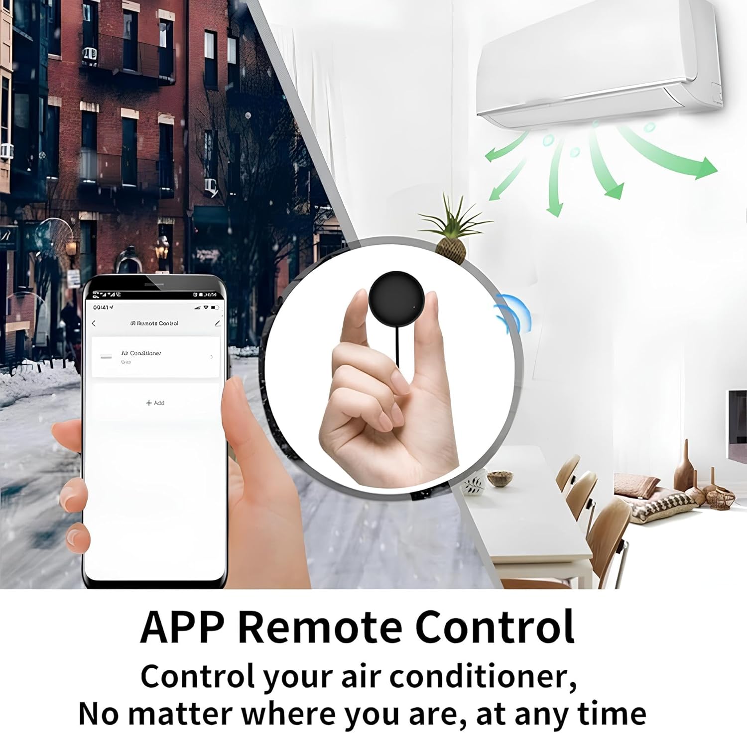 جهاز تحكم عن بعد عالمي بتقنية WiFi Smart IR - مكبر الأشعة تحت الحمراء للتيار المتردد والتلفزيون والأجهزة المنزلية، متوافق مع Google Home وAlexa، وجهاز التحكم عن بعد باللمس والتطبيق، ووظيفة التوقيت والتحكم الصوتي (دائري) - الصورة 4