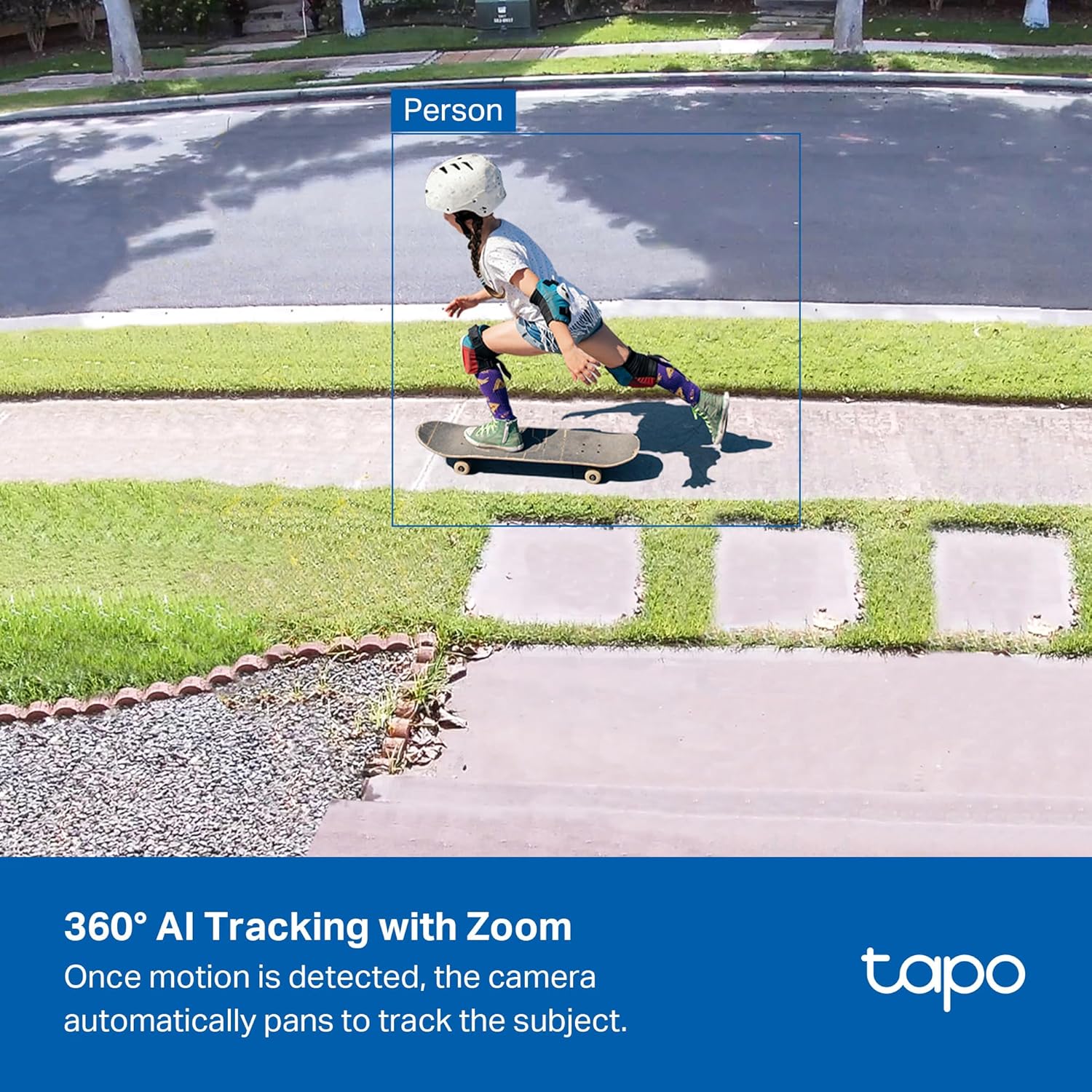 كاميرا أمان خارجية Tapo 4K 8MP سلكية قابلة للإمالة، كشف مجاني للشخص/المركبة ومسار حركة 360 درجة، ليلة ملونة، ذكاء اصطناعي محلي، تخزين SD/سحابي، تعمل مع Alexa وGoogle Home، 2.4 جيجا هرتز WiFi C560WS - الصورة 6