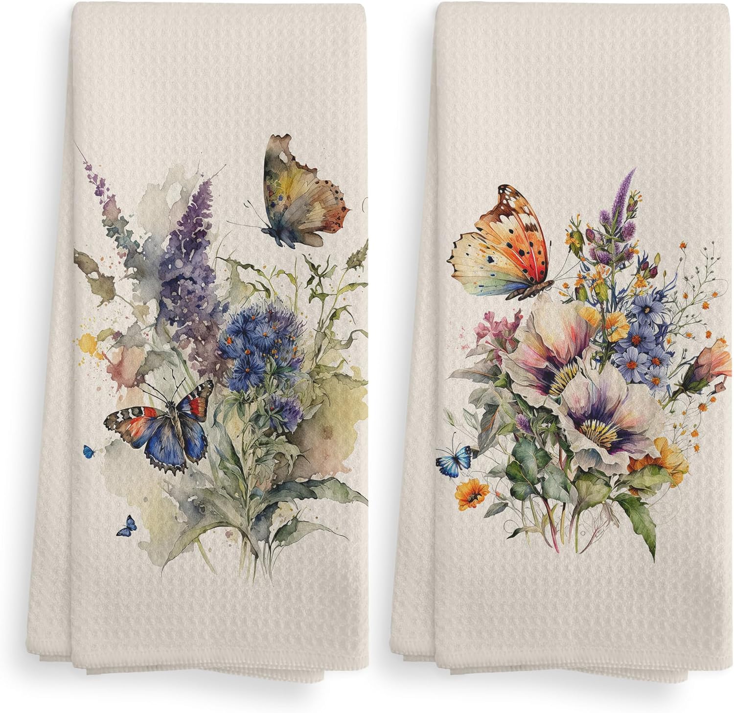 مناشف مطبخ على شكل فراشة عتيقة ومناشف أ