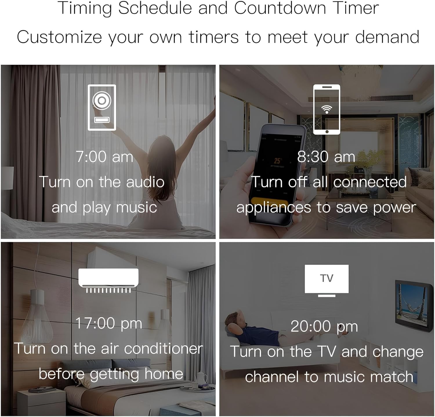 جهاز تحكم عن بعد عالمي بتقنية WiFi Smart IR - مكبر الأشعة تحت الحمراء للتيار المتردد والتلفزيون والأجهزة المنزلية، متوافق مع Google Home وAlexa، وجهاز التحكم عن بعد باللمس والتطبيق، ووظيفة التوقيت والتحكم الصوتي (دائري) - الصورة 5