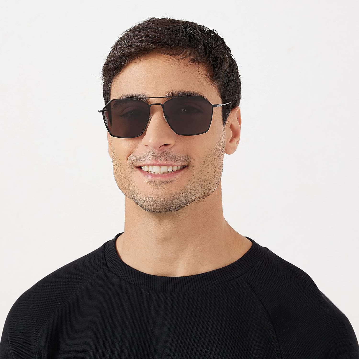 Eyewa -30Sundays FIGARO II، نظارات شمسية للرجال، نظارات شمسية Aviator، حماية من الأشعة فوق البنفسجية: UV 400 - الصورة 4