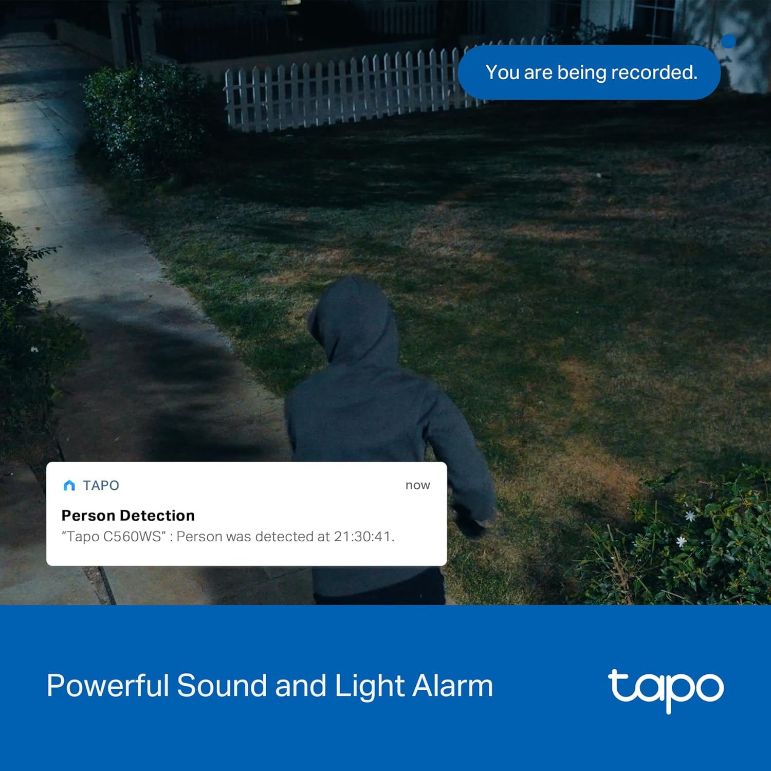 كاميرا أمان خارجية Tapo 4K 8MP سلكية قابلة للإمالة، كشف مجاني للشخص/المركبة ومسار حركة 360 درجة، ليلة ملونة، ذكاء اصطناعي محلي، تخزين SD/سحابي، تعمل مع Alexa وGoogle Home، 2.4 جيجا هرتز WiFi C560WS - الصورة 9