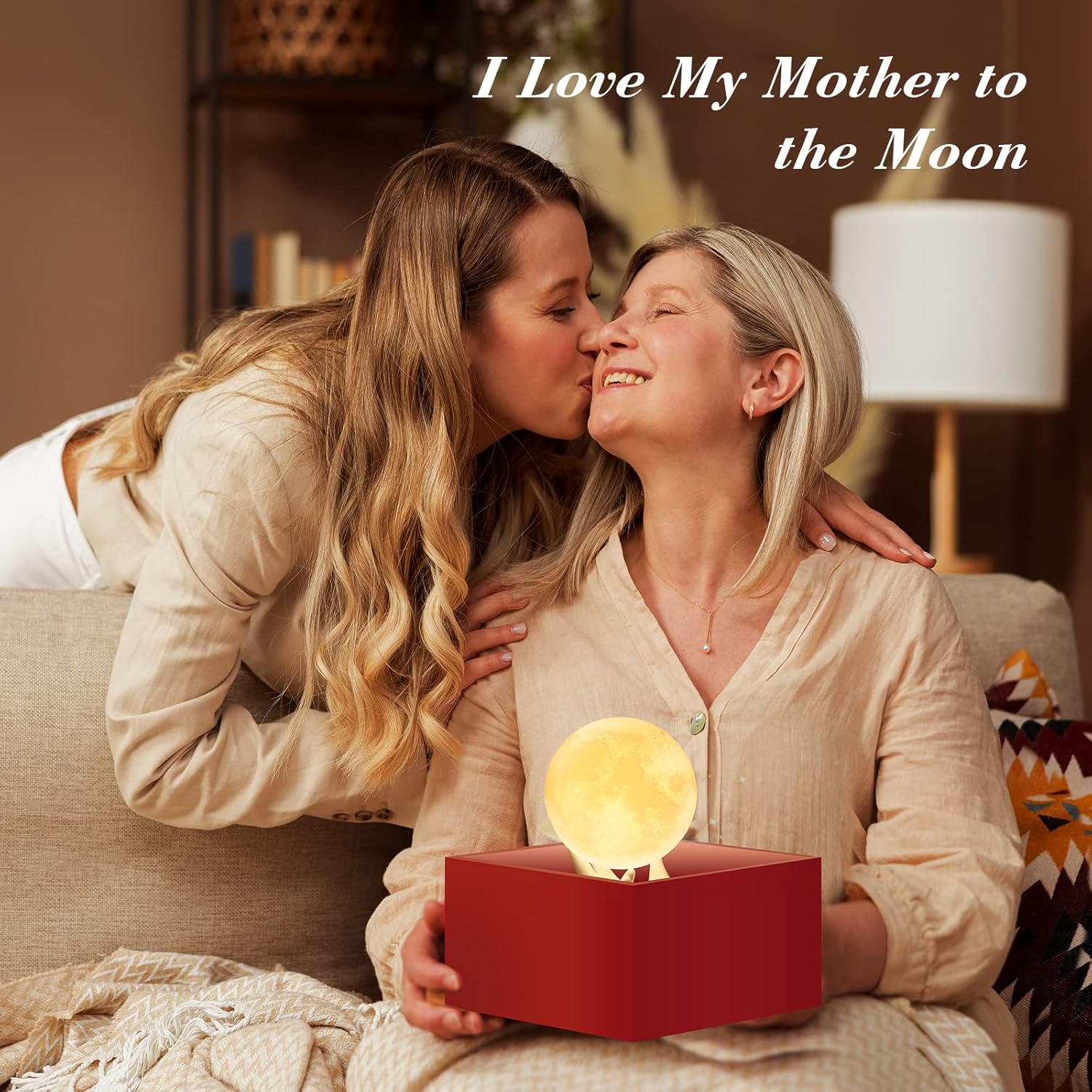 مصباح Mydethun Moon - ديكور المنزل، إضاءة مزاجية مع التحكم في السطوع، إضاءة ليلية LED، غرفة النوم، التأمل للتدريب على النوم، هدايا عيد ميلاد للأطفال والنساء، قاعدة يد سيراميك، 3.5 بوصة، أبيض وأصفر - الصورة 5