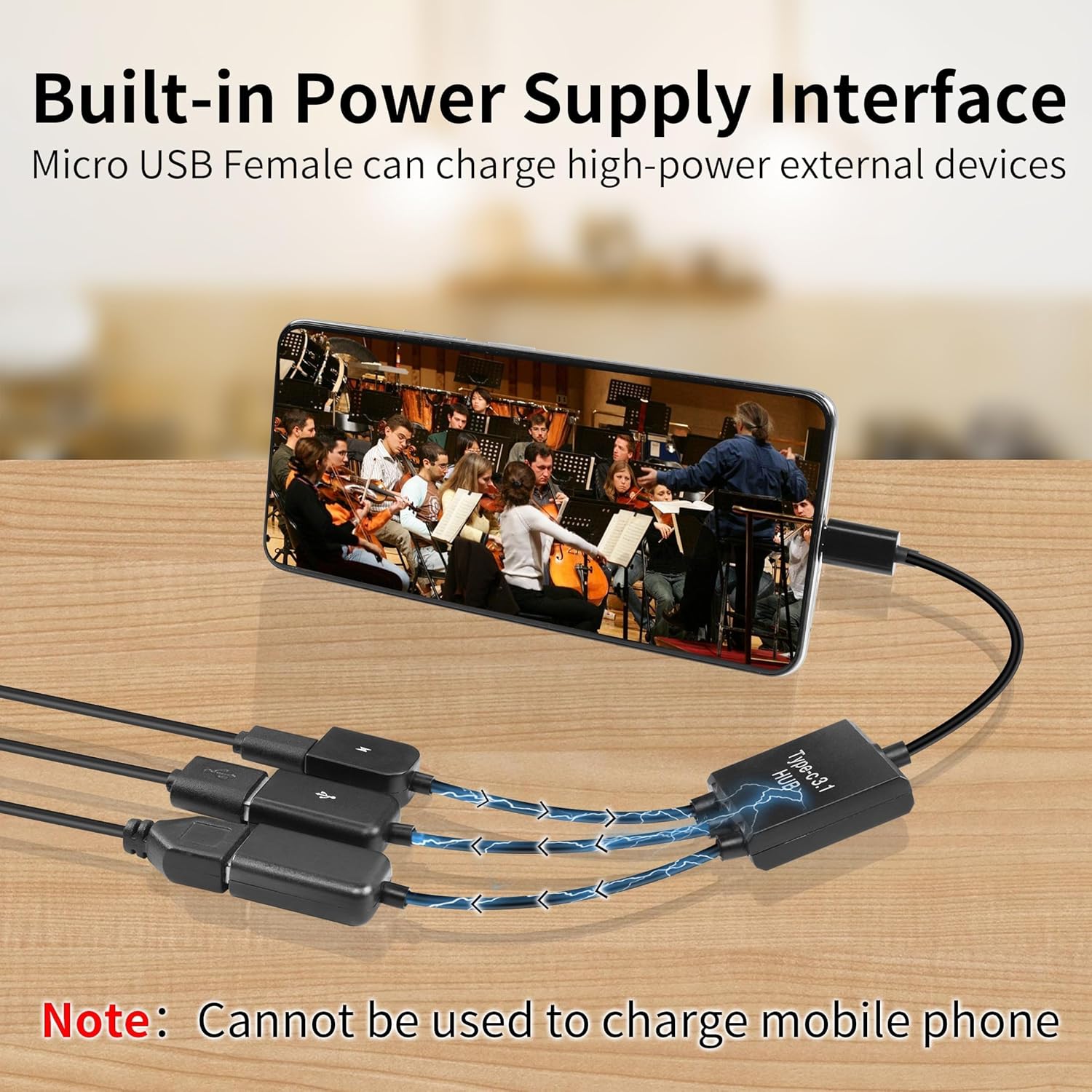 محول X Spring USB OTG، 4 في 1 نوع C ذكر إلى USB ومحول Micro USB OTG، محول أسود متعدد المنافذ لأجهزة Android والتخزين الخارجي - الصورة 4