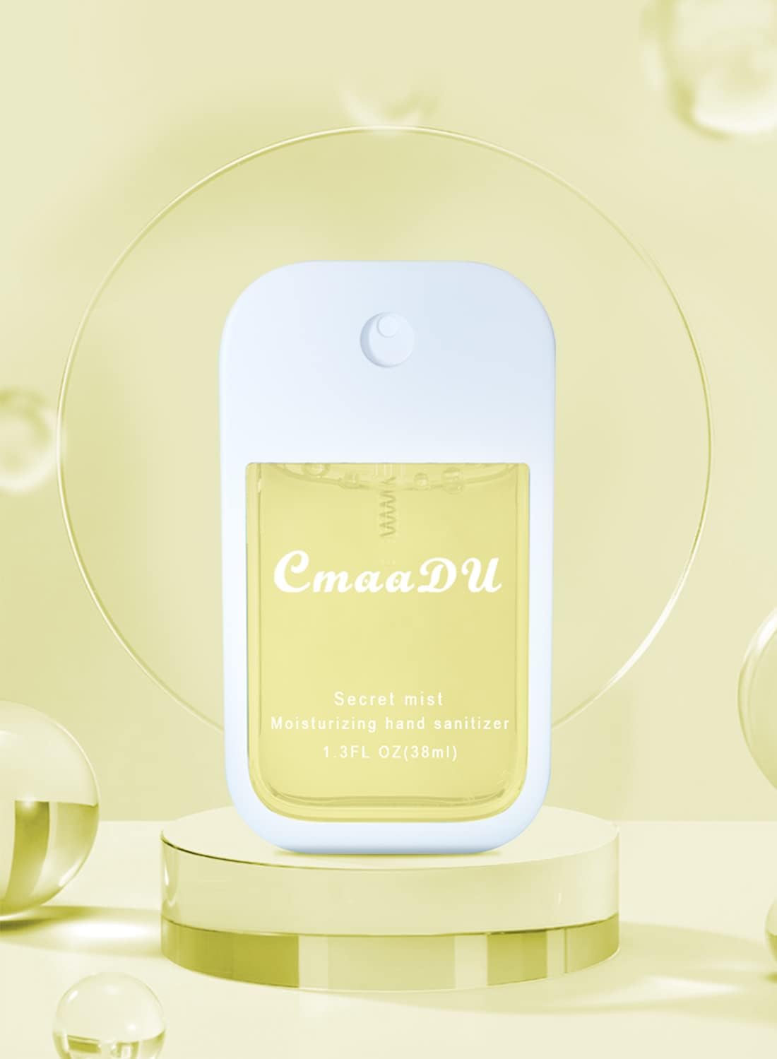 بخاخ معقم اليدين من ال اند وين، بخاخ مطهر لليدين مرطب، عطر بحجم مناسب للسفر، يزيل 99.9% من البكتيريا، يحمي الصحة، 38 مل - أصفر - الصورة 2