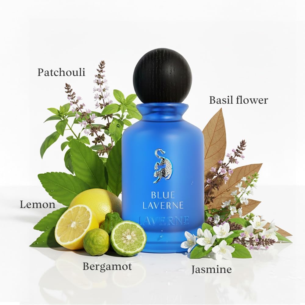 لافيرن عطر بلو لافيرن للرجال (100 مل)، عطر للرجال يدوم طويلا برائحة الليمون - الصورة 3