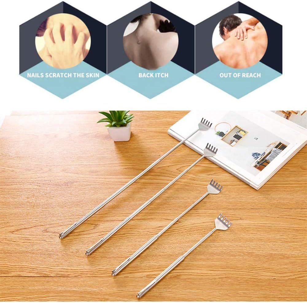 مدلك فروة الرأس اليدوي من PHCOMRICH، لون أبيض، طراز هيد باك-ماساج-01، قابل للتعديل ومحمول، يستخدم تقنية الضغط الإبري - الصورة 3