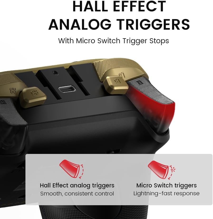 GameSir G7 Pro Wired Controller for Xbox Series X|S, Xbox One, Wireless Gamepad for PC&Android with TMR Sticks, Hall Effect Analog Triggers, 1000Hz Polling Rate, 3.5mm Audio Jack - الصورة 3